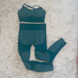 Workout yoga set sport bra leggings